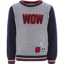 Navy And White Knitted Jumper