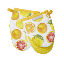 Citrus Print Oven Gloves