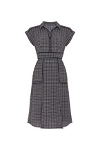 Blue & White Check Dress