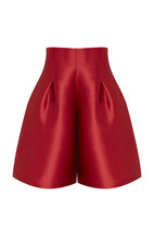 Red Satin Culottes