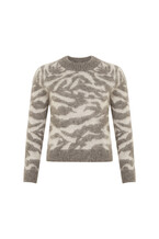 Zebra Print Grey Jumper