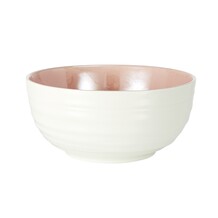 White Bowl Pink Inside