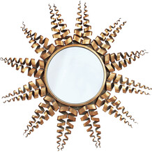 Antique Gold Starburst Mirror