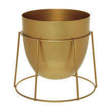 Gold Tone Suspend Cup Planter