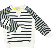 Navy And White Stripe Sweatshirt