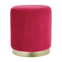 Pink Velvet Footstool