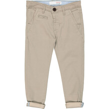 Stone Woven Turned Up Trousers