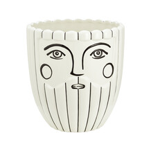 Neutral Christmas Small Santa Plant Pot