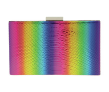 Rainbow Boxy Clutch