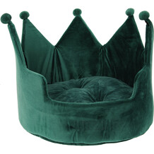 Teal Crown Pet Bed
