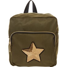 Khaki Sequined Mini Backpack