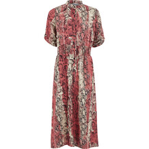 Coral & Cream Reptile Effect Dress