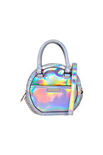 Silver Multi Cross-body Chained Bag