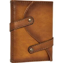 Dark Brown Leather Strap A5 Notebook