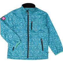 Blue Logo Print Soft Shell Jacket