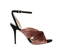 Pink and Black High Heeled Sandal