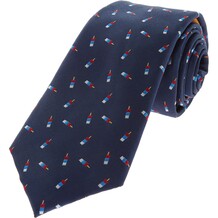 Navy Silk Lollipop Tie