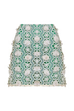 Beaded Green Skirt