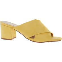 Yellow Heeled Mules