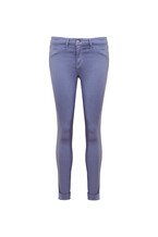 Cuffed Crop Blue Trousers