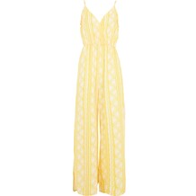 Yellow & White Patterned Jumpsuit