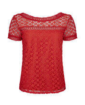 Red Lace Top