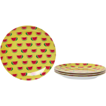 Yellow Cactus Plates (set of 4)