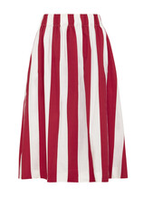 Red Striped Skirt