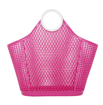 Pink Plastic Beach Bag