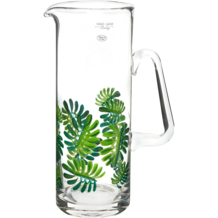 Tropical Leaf Painted Jug