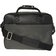 Grey & Black Brief Case Bag