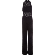 Black Lace Sleeveless Jumpsuit