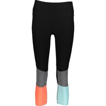 Black & Aqua Coral Capri Leggings