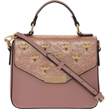 Blush & Rose Gold Tone Embellished Cross Body Bag