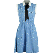 Blue & White Spotted Dress