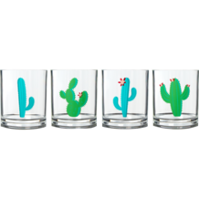 Cactus Print Outdoor Glasses (set of 4)