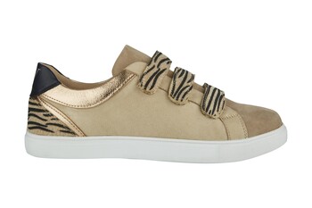 Beige and Gold Zebra Trainers 34.99