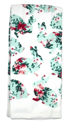 Floral Rabbit Tea Towels
