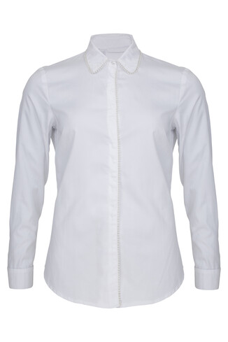 Pearl Detail White Shirt 26.99