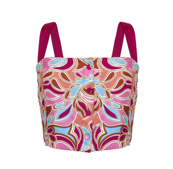 Pink Paisley Crop Top &euro;3.99