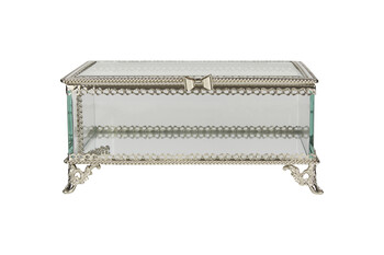 Silver Glass Jewellery Box 20.99