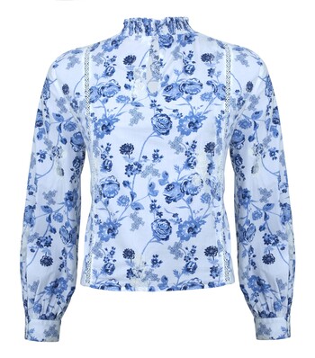 White and Blue Floral Shirt &euro;9.99