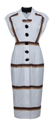 White Striped Dress 129.99