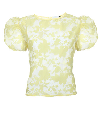 Yellow Organza Lace Top &euro;12.99