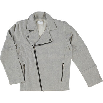 Grey Jersey Biker Jacket