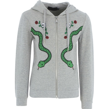 Grey Snakes Zip Up Hoodie