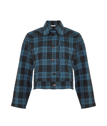 Blue Checkered Jacket