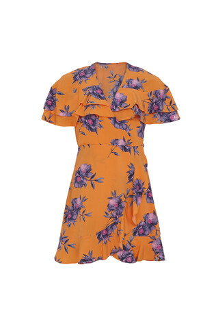 Orange Patterned Dress