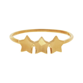 9ct Yellow Gold Stars Ring