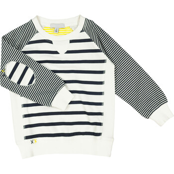 Navy And White Stripe Sweatshirt